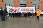 Pracownicy Zakładu Linii Kolejowych pikietowali w Siedlcach! Poparli ich siedleccy radni