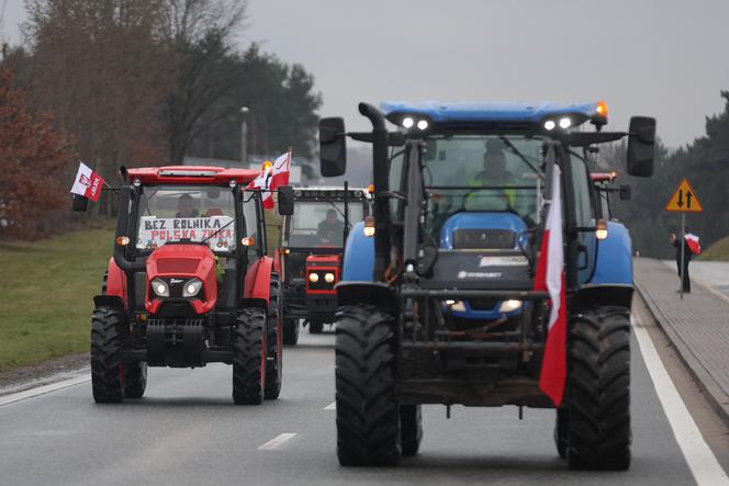 Protest rolników w Pyrzowicach