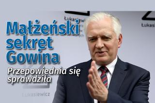 Żona Gowina ujawniła sekret małżeński. Przepowiednia sprzed ślubu spełniła się