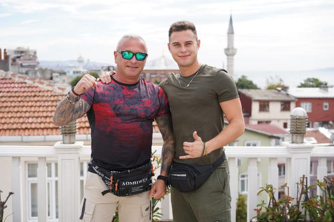 Adam Zdrójkowski z tatą Dariuszem