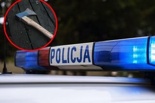 Interwencja TOZ zamieniła się w sceny grozy. Mężczyzna rzucił psem, potem chwycił za siekierę