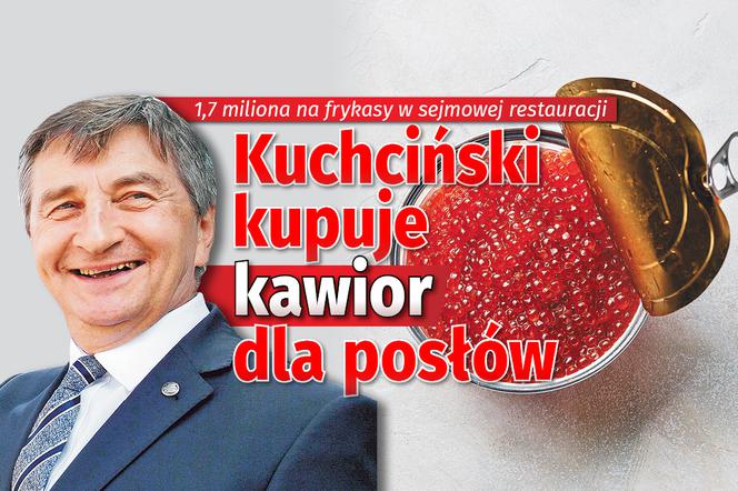 Marek Kuchciński kupuje posłom kawior