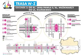 Komunikacja na trasie WZ