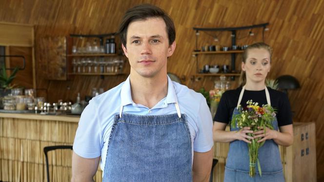 Barwy szczęścia odc. 2165. Tadeusz (Jakub Mróz), Renata (Anna Mrozowska)