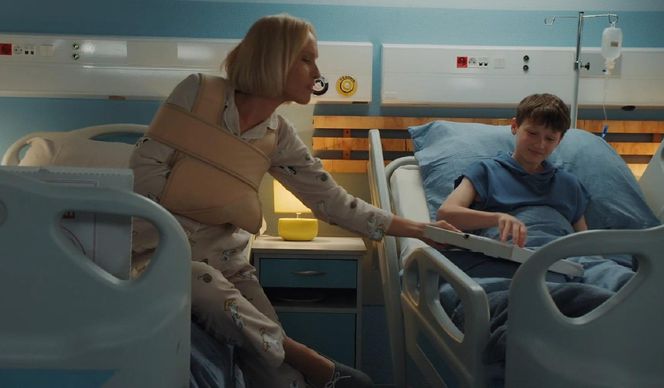 M jak miłość odc. 1891. Franek (Jarosław Śmigielski), Dorota (Iwona Rejzner)