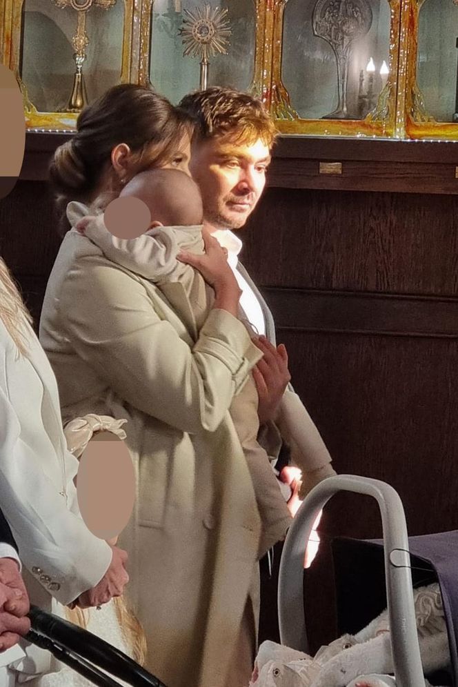 Daniel Martyniuk na chrzcinach syna