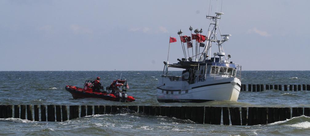 Duński kuter rybacki bez załogi odnaleziony na wysokości Ustronia Morskiego
