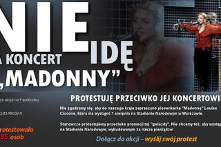 Koncert Madonny 1.08.2012 w Warszawie. PROTEST katolików z Krucjaty Młodych