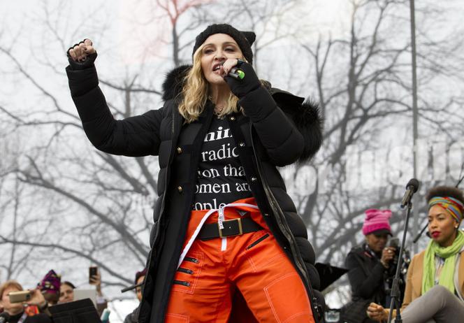 Madonna na Marszu Kobiet