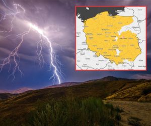 Polska w niżowo-wyżowym potrzasku. Alerty IMGW przed burzami z gradem i upałem dla całego kraju