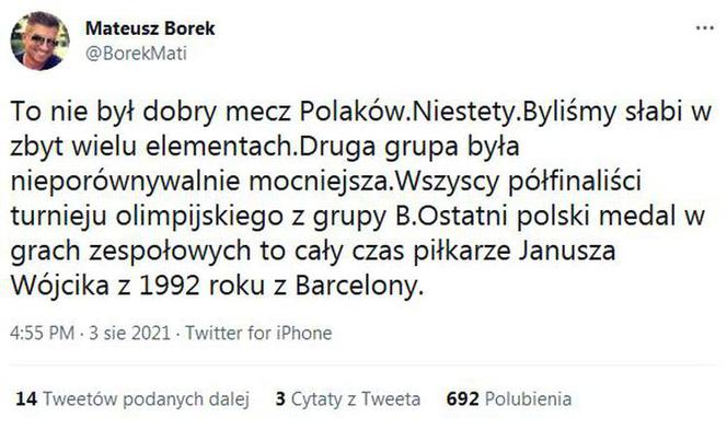 Dziennikarz Mateusz Borek