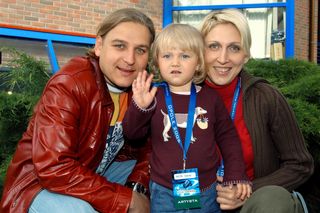 Paweł Golec z córką