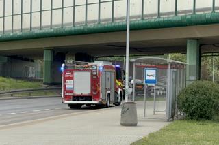 Poranny pożar w Warszawie. Kłęby czarnego dymu nad miastem