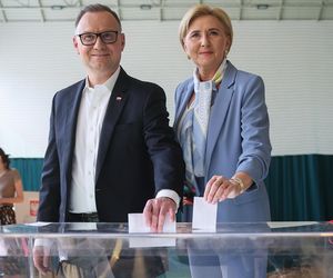 Para prezydencka zagłosowała w Krakowie. Mocny apel Andrzeja Dudy [GALERIA]