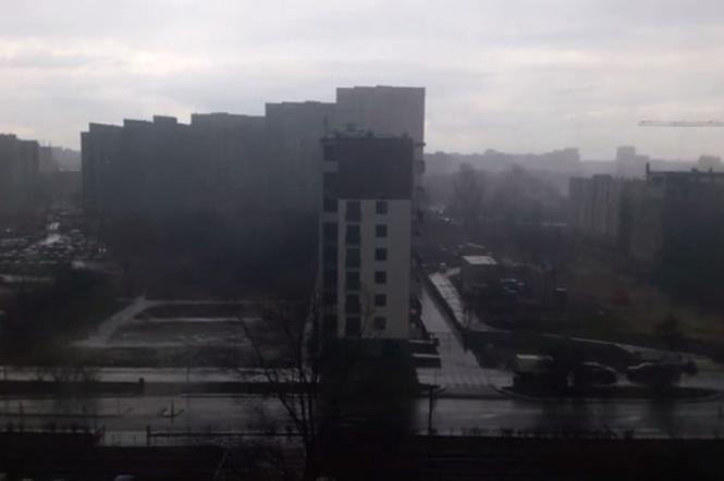 Tak wyglądała pierwsza w tym roku burza w Warszawie