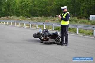 Tragiczny wypadek motocyklisty pod Lubinem