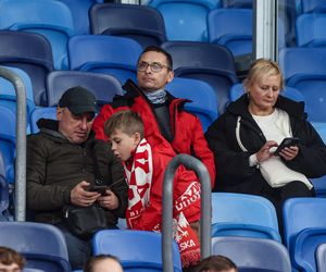 Kibice na meczu Polska -Nowa Zelandia na Stadionie Śląskim