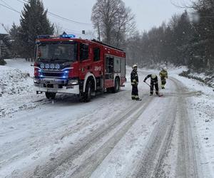 Śnieżyca w Świętokrzyskiem. Były wypadki i kolizje