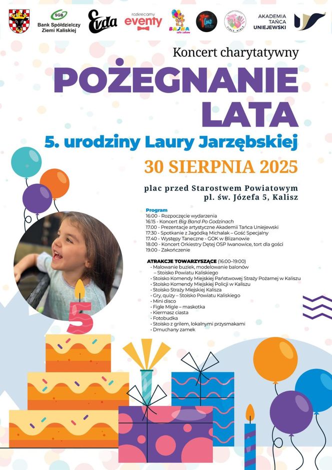 Pożegnanie lata i koncert charytatywny dla małej Laury