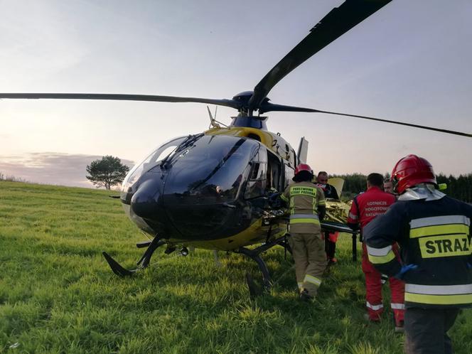 Śmiertelny wypadek auta z przyczepą kempingową w powiecie braniewskim. Nie żyje 35-latek