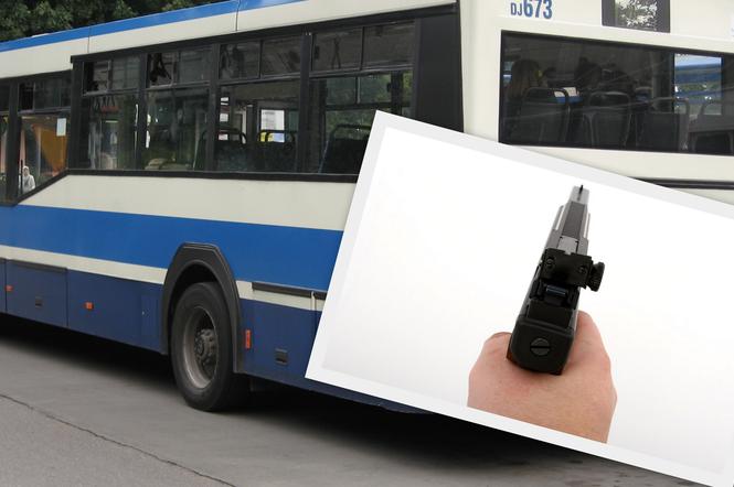 Strzał oddano w autobusie linii 158