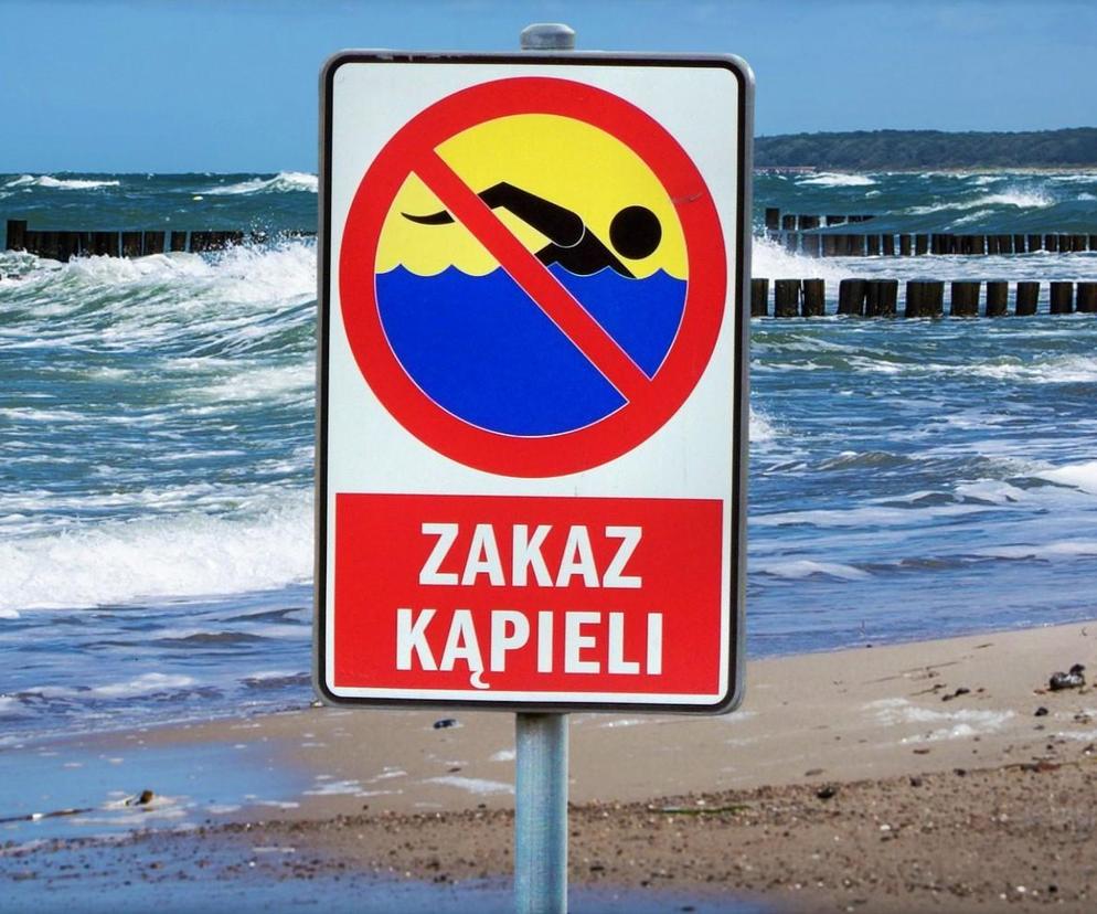 Zakaz kąpieli w Bałtyku