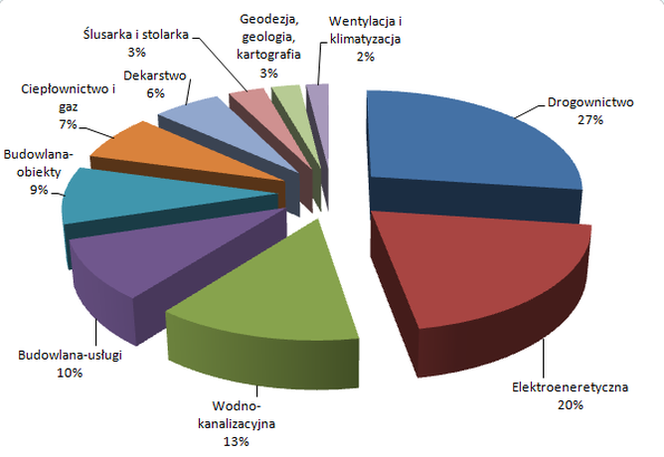 Tematyka przetargów budowlanych ogłoszonych w Polsce w okresie III kwartału 2010 r.