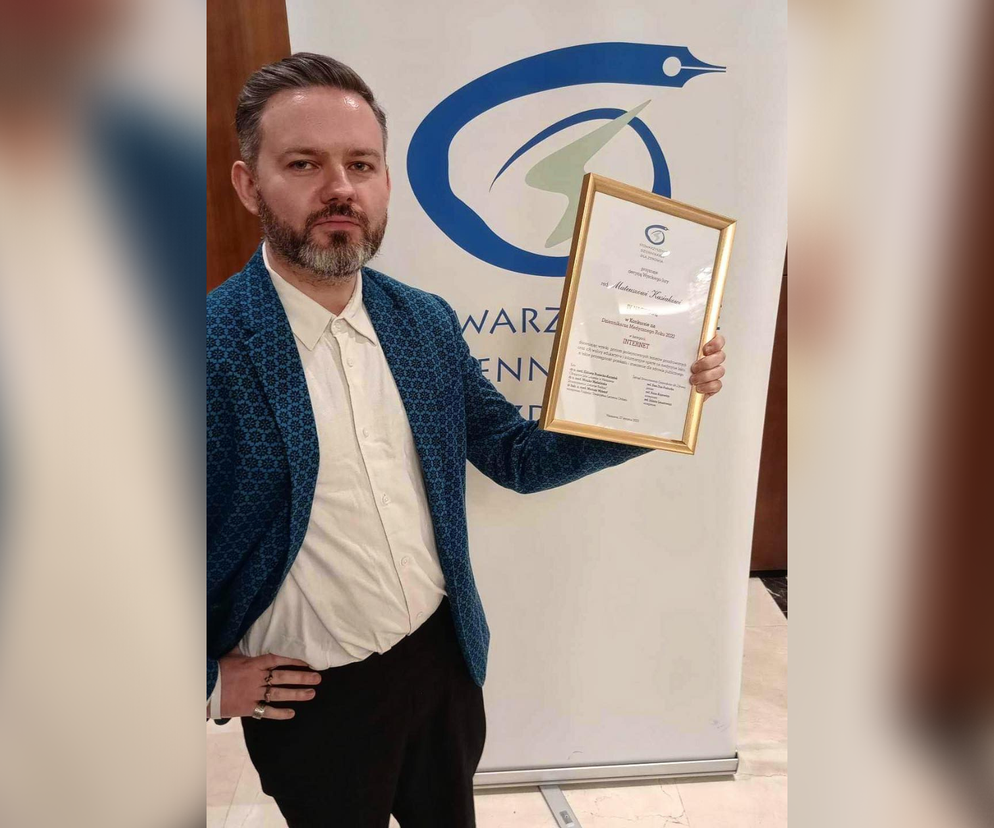 Mateusz Kasiak z nagrodą w konkursie Dziennikarz Medyczny 2022 roku
