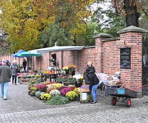 Drożyzna przy warszawskich cmentarzach przed świętem zmarłych 