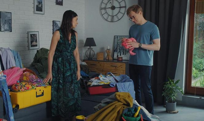 	M jak miłość odc. 1760. Iza (Adriana Kalska), Radek (Philippe Tłokiński)