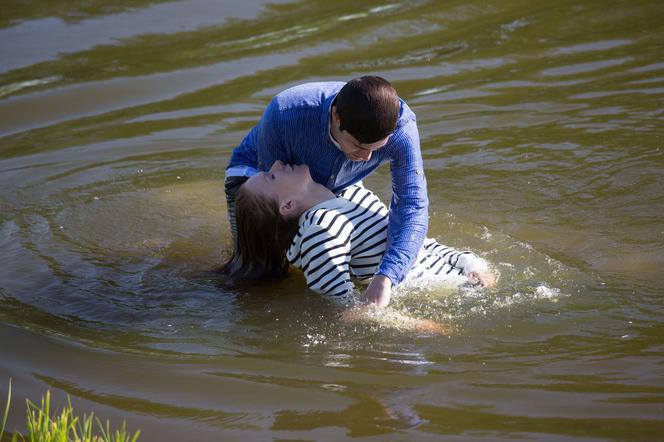 Na dobre i na złe odc. 710. Wiktoria (Katarzyna Dąbrowska), Adam (Grzegorz Daukszewicz)