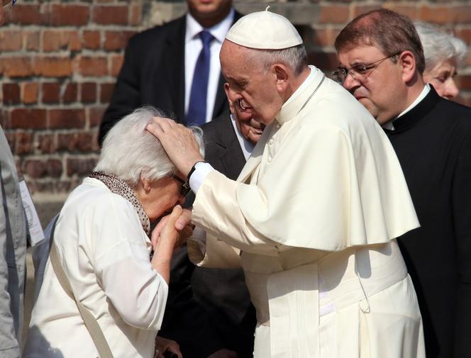 Papież Franciszek w obozie Auschwitz Birkenau