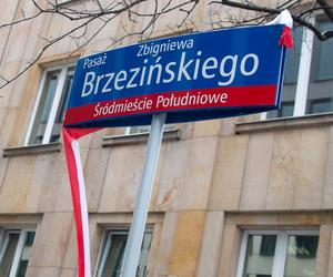 Uroczystość nadania śródmiejskiemu pasażowi imienia Zbigniewa Brzezińskiego