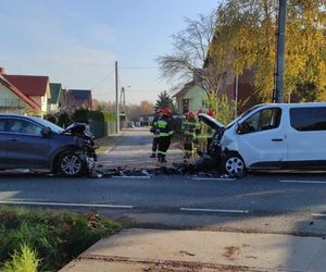 Pięć osób rannych po czołowym zderzeniu w Tarnowie. Kierowca kii miał 1,5 promila