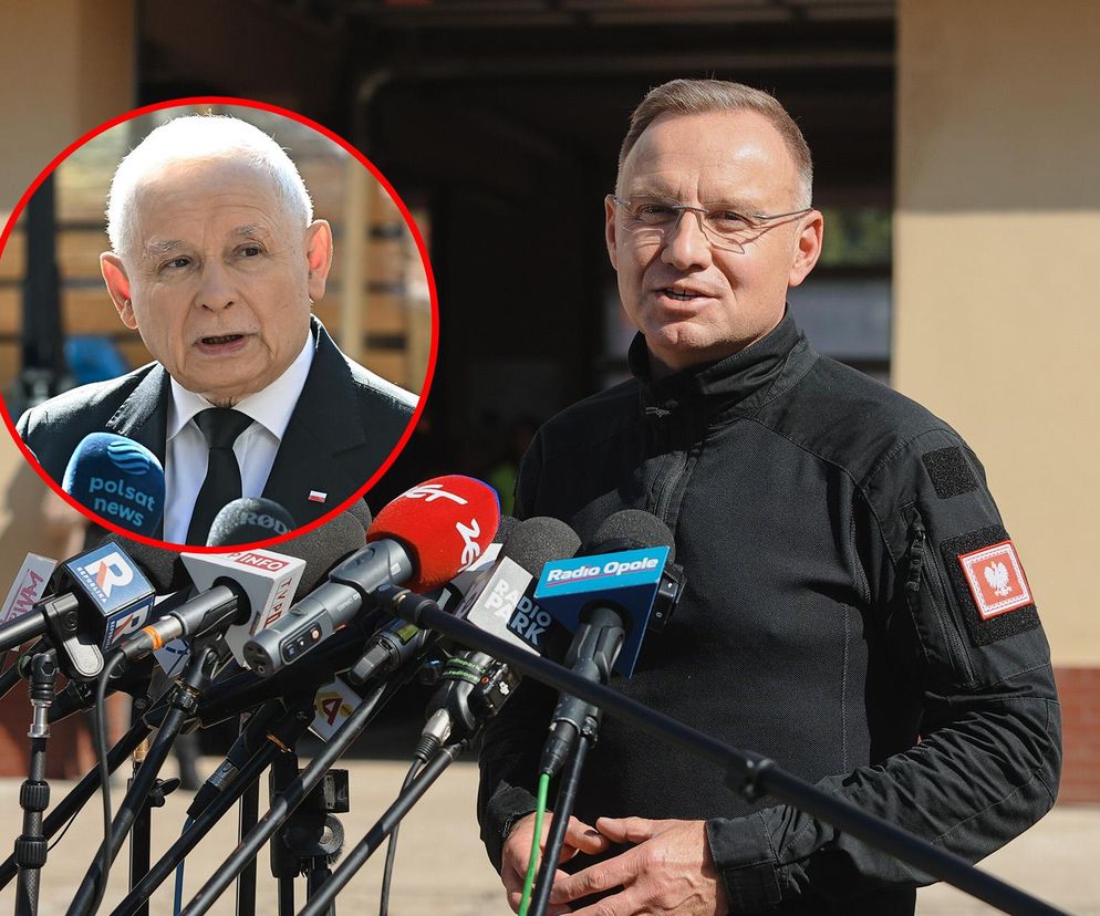 Powódź 2024: Andrzej Duda, Jarosław Kaczyński 