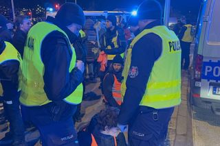 Blokada Ostatniego Pokolenia na Wisłostradzie (13.12.2024)