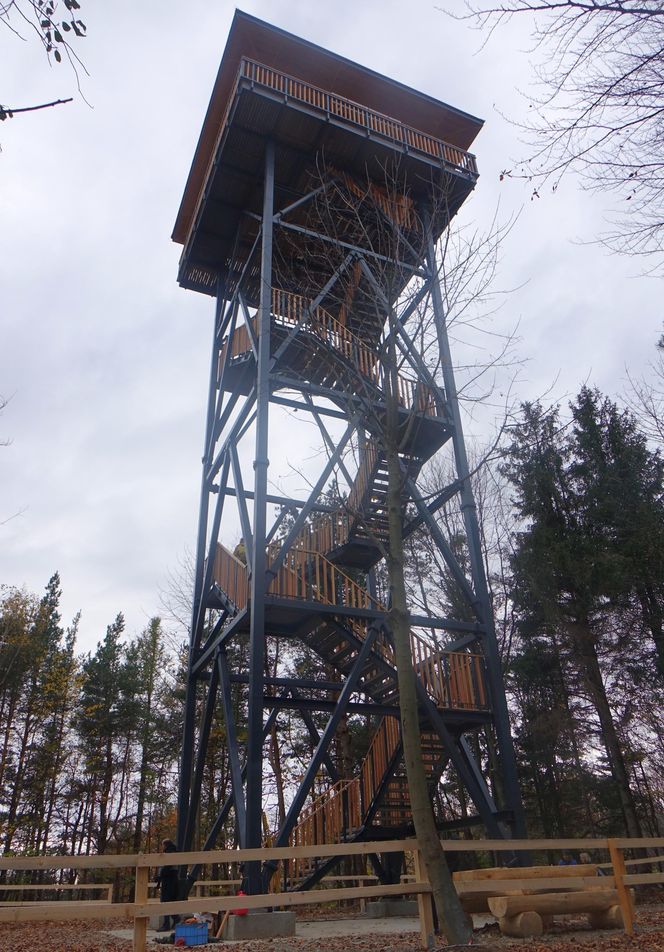 Wieża widokowa na Kamionnej (Beskid Wyspowy) - 29 metrów wysokości