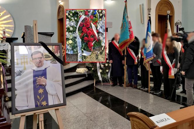 Rodzina zabójcy księdza z Kłobucka zostawiła wieniec na cmentarzu. Ten napis mówi wszystko