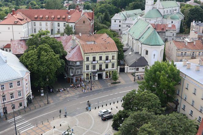 Panorama Lublina z najwyższego punktu widokowego w mieście - Wieży Trynitarskiej