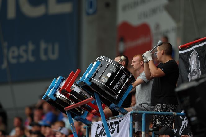 Kibice na meczu Piast Gliwice - Górnik Zabrze