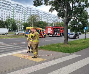 Śmiertelny wypadek na przejściu dla pieszych w Łodzi. Siła uderzenia była bardzo duża