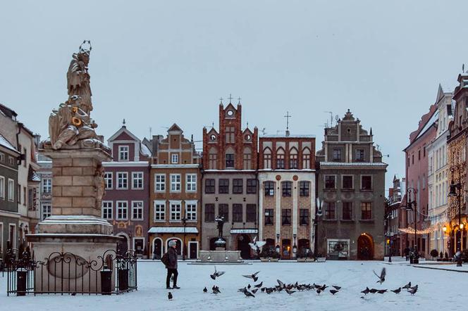 Śnieg na Starym Rynku