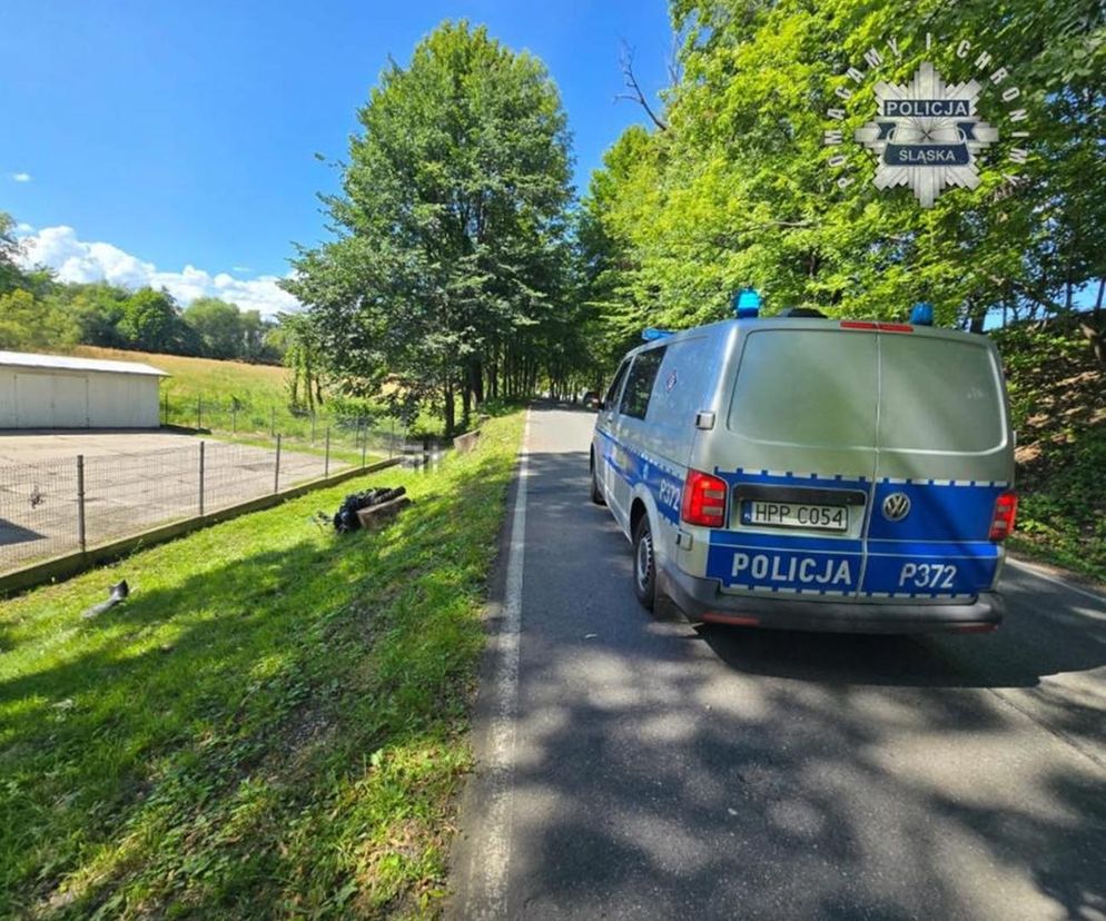 Wypadek motocyklisty na BMW w Puńcowie
