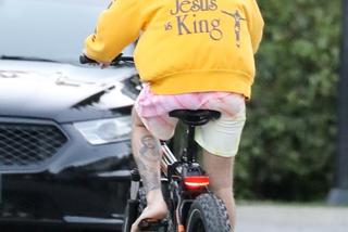 Justin Bieber na rowerze