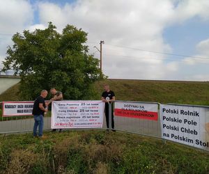 Protest rolników w Medyce