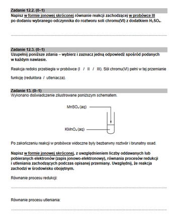 Matura rozszerzona 2022 chemia - arkusz PDF