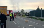 Tragiczny wypadek na S5 pod Bydgoszczą. Auto stanęło w płomieniach