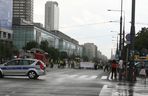 Blokada ulicy Marszałkowskiej w trakcie zamieszek 21.07.2009