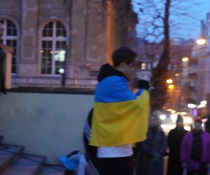 Manifestacja w trzecią rocznicę wybuchu wojny w Ukrainie