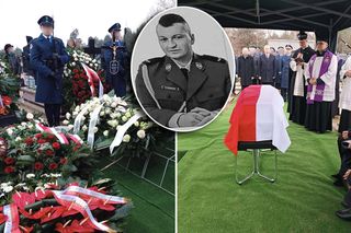 Pożegnanie tragicznie zmarłego policjanta. Ten szczegół na grobie mówi wiele